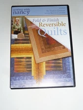 Sewing with Nancy: Fold & Finish Reversible Quilts DVD quilting crafts how-to!