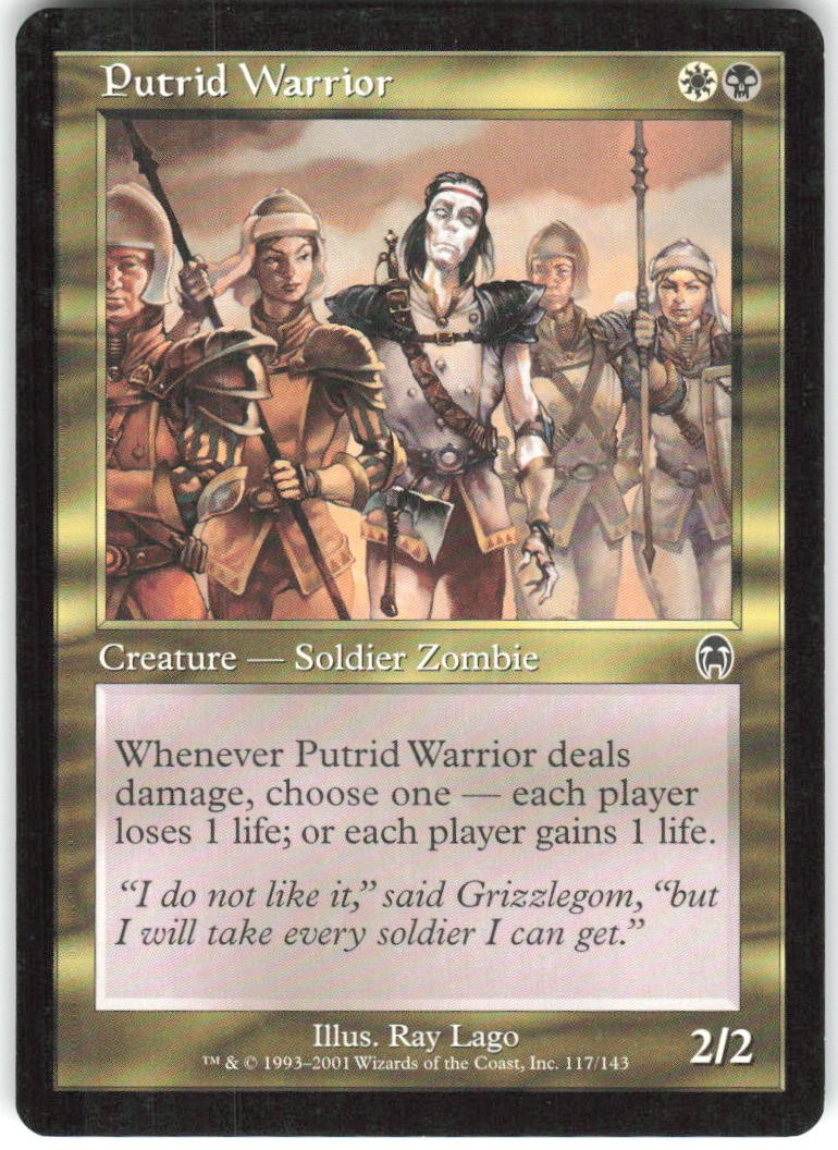 Putrid Warrior 117 Apocalypse Magic: The Gathering LP