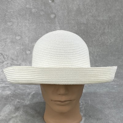 Vintage Betmar Sun Hat Womens One Size White Wide Brim  display picture 3