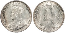 CANADA Newfoundland George V 1919- C 50 Cents AU