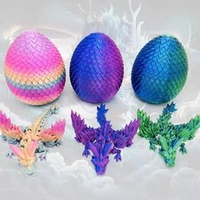 3D Printed Dragon Crystal Fully Articulated Dragon Fidget Toys Home Office Decor