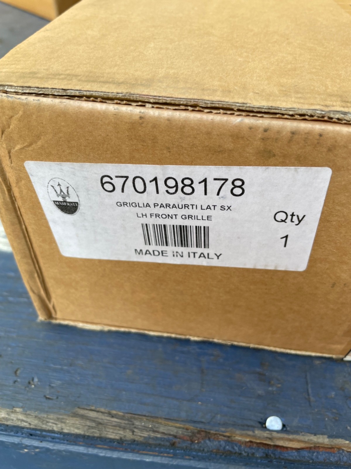 Maserati OEM 670198178 LH Front Grille