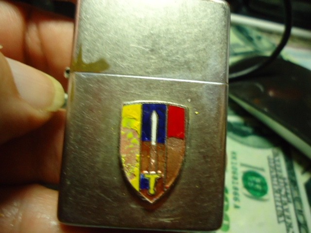 Original 1975 Vietnam War US Army Vietnam Trench Art Zippo Lighter