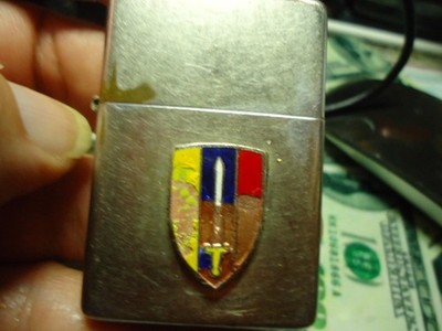 Original 1975 Vietnam War US Army Vietnam Trench Art Zippo Lighter