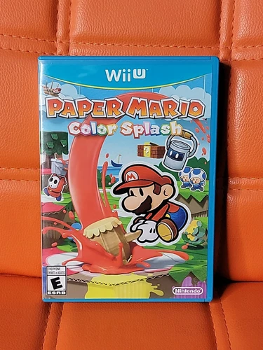 Paper Mario Color Splash  (Nintendo Wii U, 2016) Complete CIB ~ Tested & Working