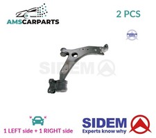 LH RH TRACK CONTROL ARM PAIR FRONT LOWER 3673 SIDEM 2PCS NEW OE REPLACEMENT