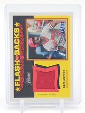 KEN GRIFFEY 2026 TOPPS HERITAGE FLASHBACKS JERSEY RELIC /77 REDS Q4561