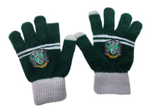 Image of Harry Potter Gryffindor Slytherin Knit Winter Gloves Unisex Children's Size