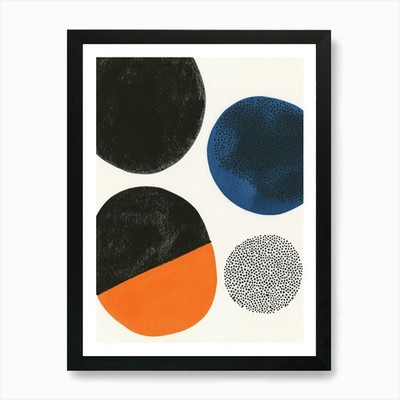 ''Circles'' 21 Kunstdruck gerahmt Wandbild Poster Leinwanddruck Bild