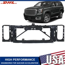 Header Panel Radiator Support For 2015-2020 GMC YUKON Black 23266741