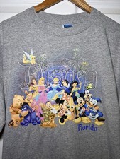 VTG Walt Disney World Shirt Mickey Mouse Donald Duck Goofy Princesses Adult XL