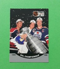1990 PRO SET Ice Hockey NHL CHAMPIONS EDMONTON OILERS #704 MARK MESSIER EX