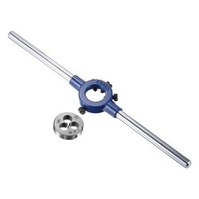 Round Die Stock Handle Wrench Set 4-40 UNC Threading Die and 20mm Die Holder
