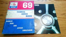 1969 Amc Rambler Rebel Amx Javelin Ambassador Tech Manual Plus.