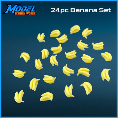 HO Scale 1:87 Yellow Banana's Farm Produce 24pc Set | Model Scenery World