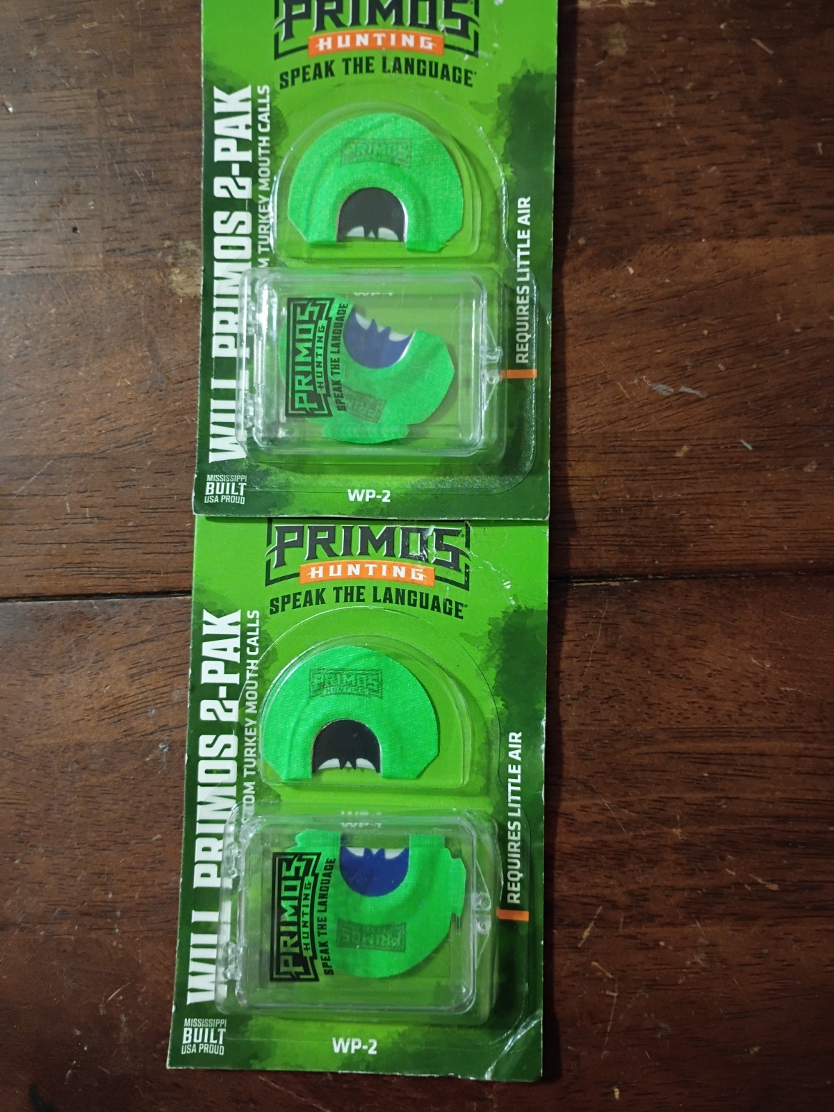 4 Primos Hunting Will Primos Custom Turkey Mouth Calls & Case (2 Packs x 2= 4)