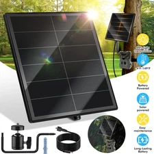 Trail Camera Solar Panel Power Charger 6,000mAh Battery for Hunting Game Cameras