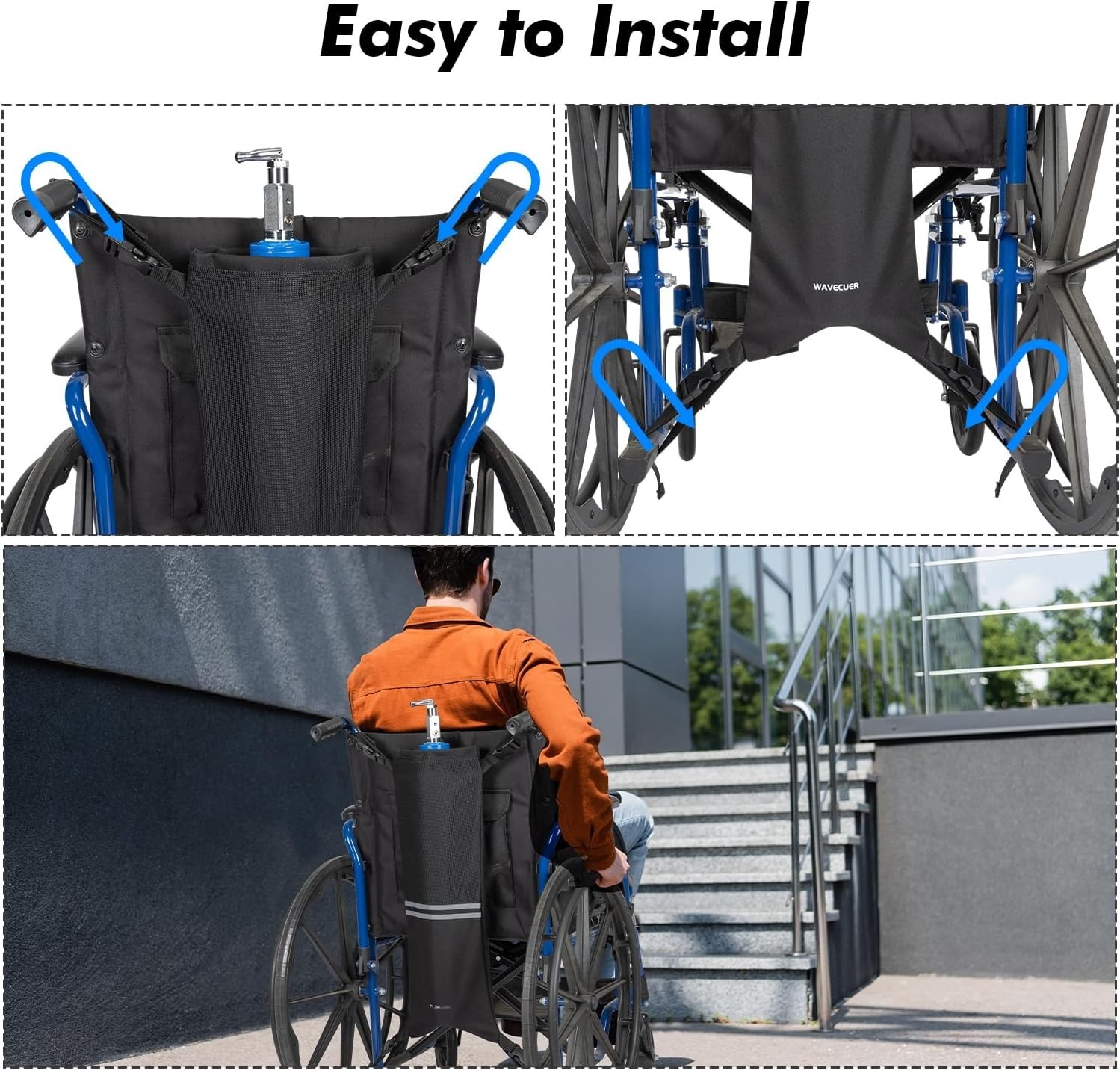 Oxygen Tank Holder for Wheelchiars