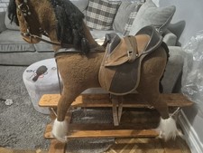 Rocking Horse With Real Horse Saddle