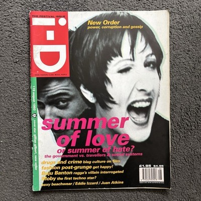 I-D Magazine August 1993 Issue 119 New Order, Buju Banton, Moby, Summer of Love