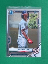 2021 Bowman Chrome Prospects #BCP-247 Armando Cruz 1st Bowman Chrome
