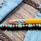 16" NAVAJO Pearl Desert Turquoise Petite 4mm Southwest Native Western Necklace — photo 5