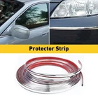 1/2'' Chrome Trim Molding Strip Car Door Window Side Bumper Trime Protector