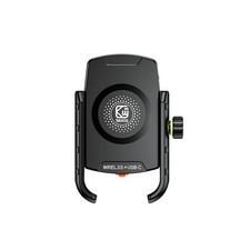 12-24V 15W Wireless Type-C Quick Charger Motorcycle Holder Mount For 4-7" Phone