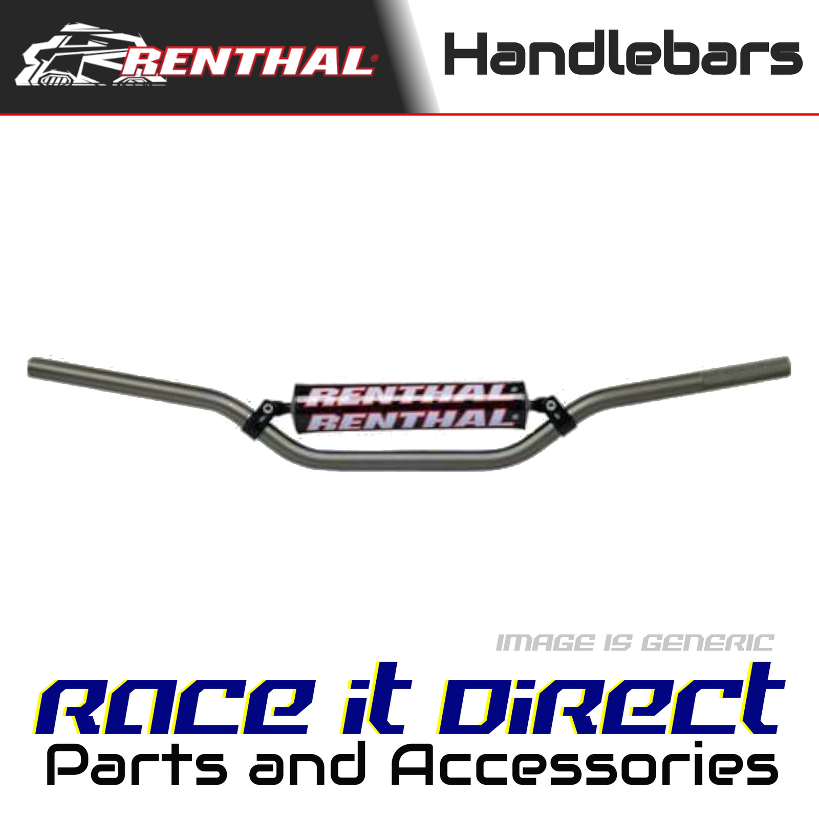 Handlebar for KAWASAKI KX 125 2005 Tanium Renthal