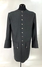 Gray Wool Sleeved Waistcoat - Colonial Era Size 46