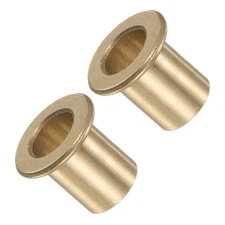 2pcs Flanged Sleeve Bearing 8mm x 10mm x 15mm Bronze Bushing for Equipment