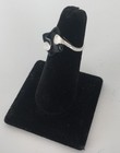 Vintage Signed 925 Sterling Silver Black Enamel Ring Size 6.75 — photo 1