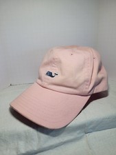 Vineyard Vines Pink Strapback Baseball Cap Hat Blue Whale Logo Embroidered