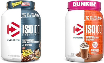 ISO100 Hydrolyzed Protein Powder & ISO100 Hydrolyzed Protein Powder in Dunkin' M