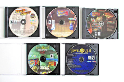 Lot of (5) JEWEL QUEST (PC CD) Video Games