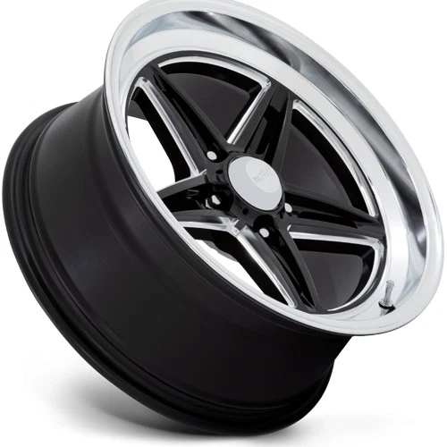 (Set of 4) American Racing VN514 Groove 18x7 5x4.5" +0 Black/Milled Wheels Rims Foto 4 de 4