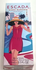 Escada Miami Blossom Eau de Toilette 3.3 fl oz / 100 ml New Sealed