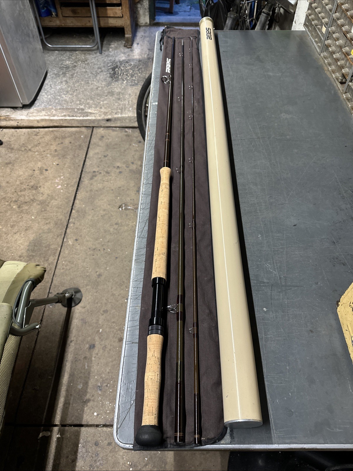 SAGE GRAPHITE III 9140-3 3 PIECE 14’ #9 D/H SALMON FLY FISHING ROD + BAG & TUBE
