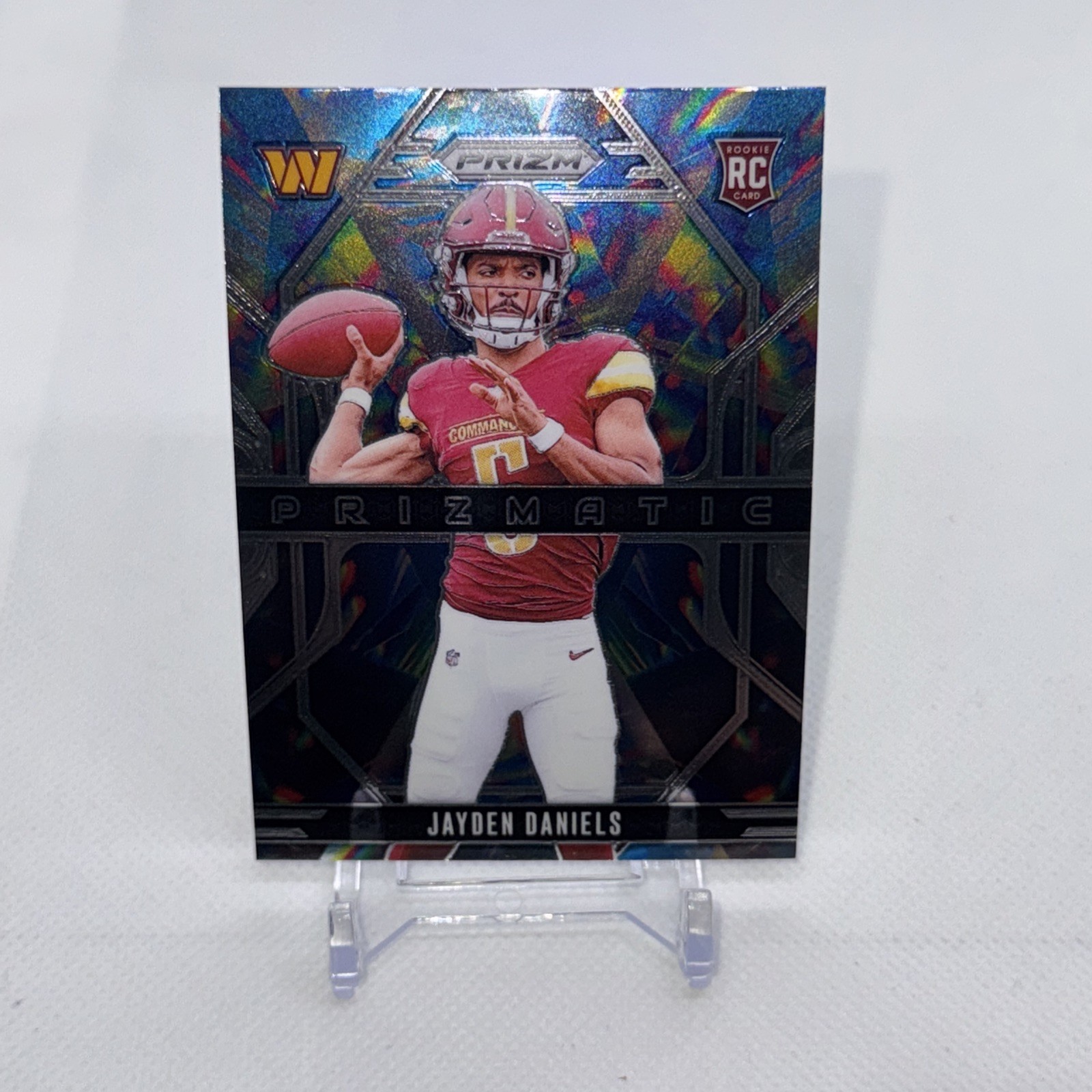 2024 Panini Prizm  Jayden Daniels RC - Prizmatic Silver Prizm - Commanders