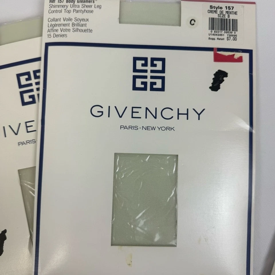 Винтажные колготки Givenchy размер B набор из 4 обнаженных запасов 90-х НОВЫЕ - Изображение 3 из 4