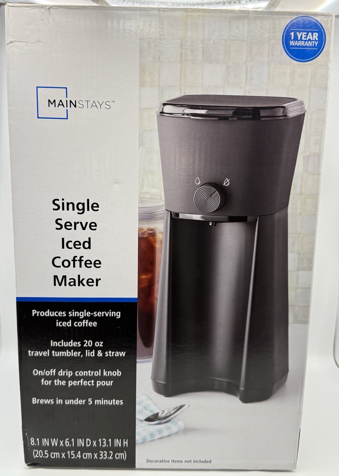 With 20 Fl Oz Reusable Tumbler And Filter Brand New