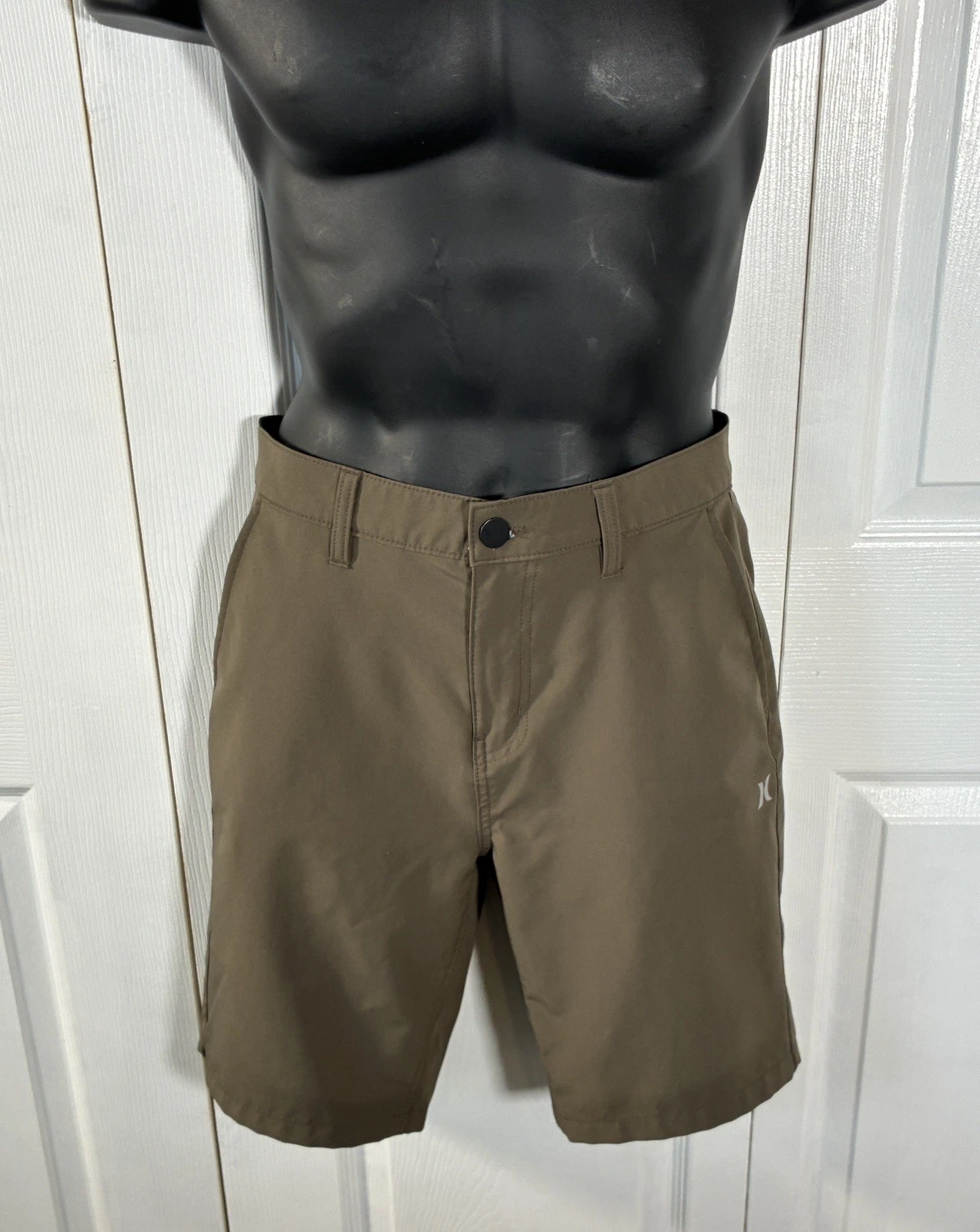 Hurley All Day Terrain Quick Dry Hybrid Walk Shorts Woodlands Brown Size 30