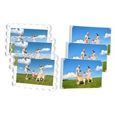 6 Pack Acrylic Picture Frames 4"x6" with 2 Designs, Clear 4X6 Transparency