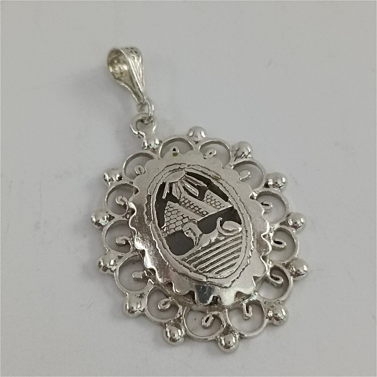 925 Sterling Silver Sphinx Pyramid Pendant Handmade Egyptian Pharaoh Jewelry