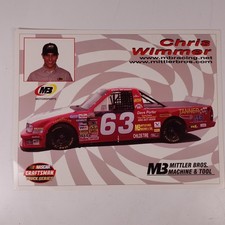 Chris Wimmer Nascar Craftsman Truck Series Hero Card 63 Mittler Bros
