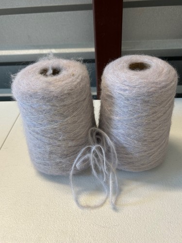 SOFT Spool Cone 1/2.7 Peru NOVELTY Alpaca Cotton Yarn 1lb 3oz 552gr 3105 Lilac B - Picture 3 of 4