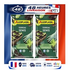 Algoflash Terreau Semis Bouturage Repiquage 6L Bio Lot de 2