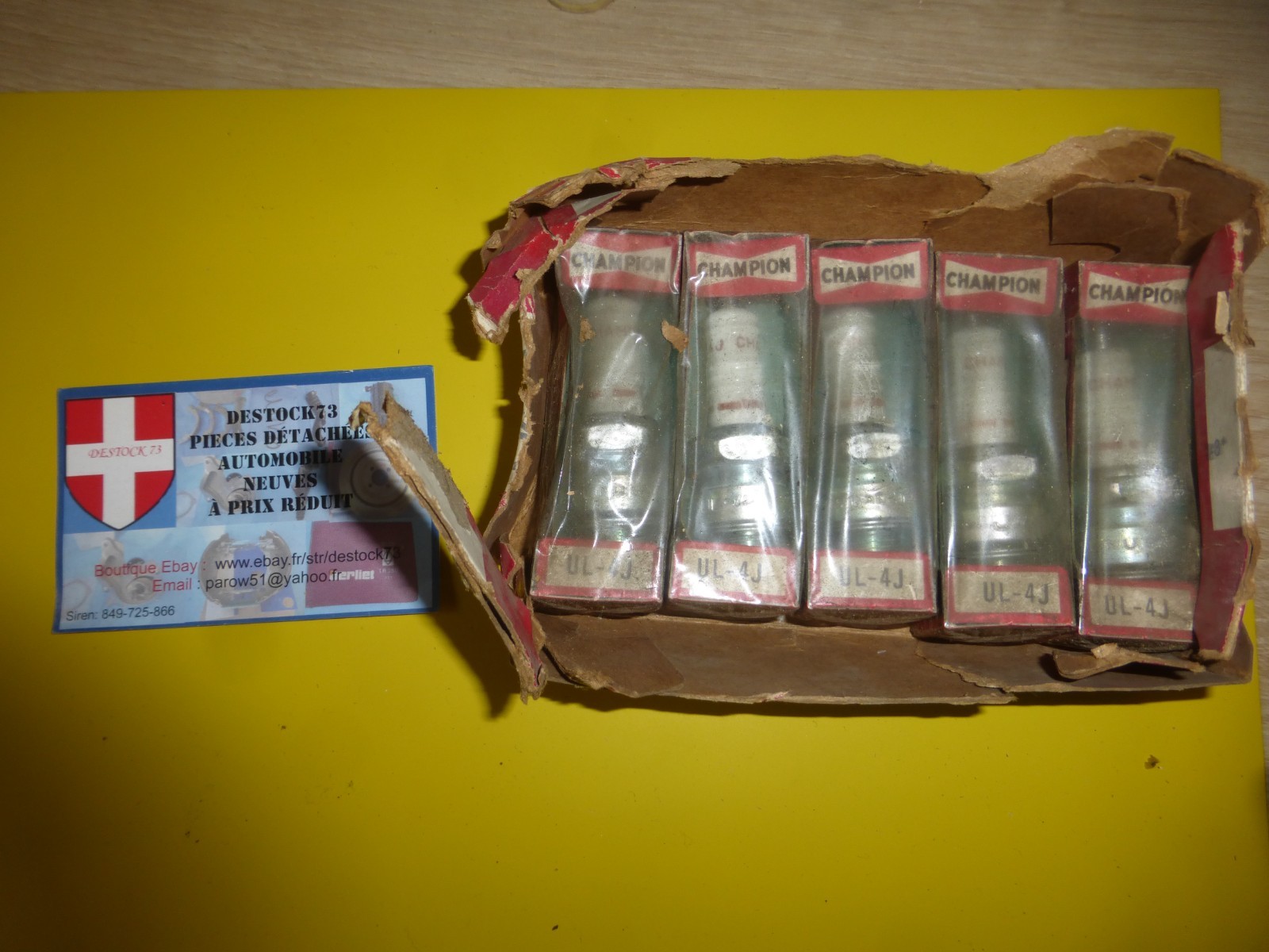 5 Champion UL-4J Spark Plugs - UL4J