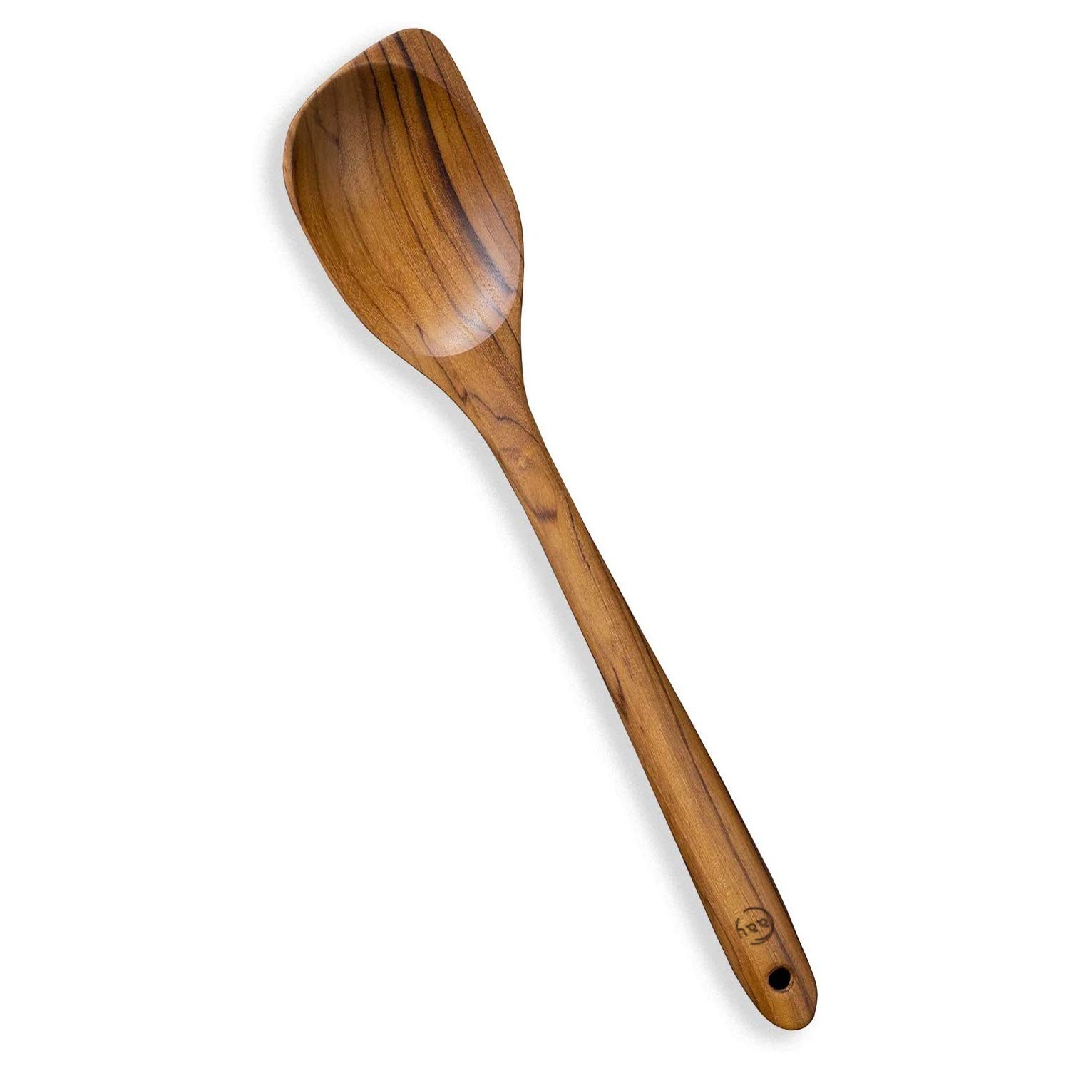 FAAY Handcrafted Teak Wooden Utensils Set with Spoon and Spatula for Healthy Cooking