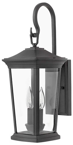 Hinkley Bromley 20" High Museum Black Outdoor Lantern Wall Light - Picture 2 of 10